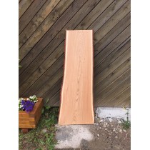 Baumscheibe, Massivholz Tischplatte, Bartresen, unbesäumt, Handwerk, Lärche 120x40x3cm